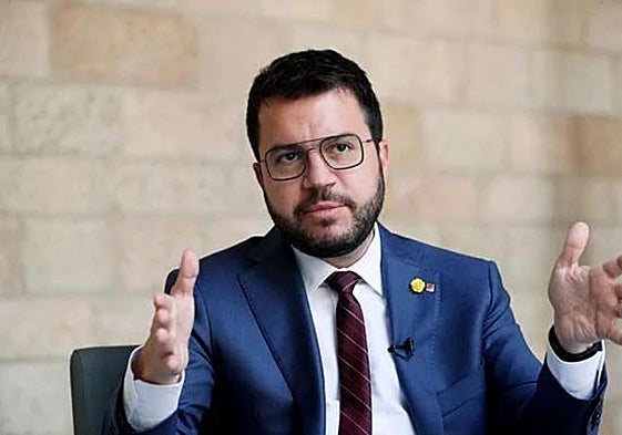 El expresidente de la Generalitat, Pere Aragonès.