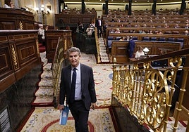 Feijóo, el pasado miércoles, en el Congreso.