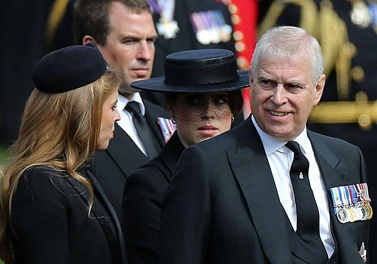 El príncipe Andrés, en un acto oficial en Londres.