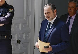 José Luis Ábalos a su salida del Supremo el pasado miércoles tras conocer que quedaba en libertad.