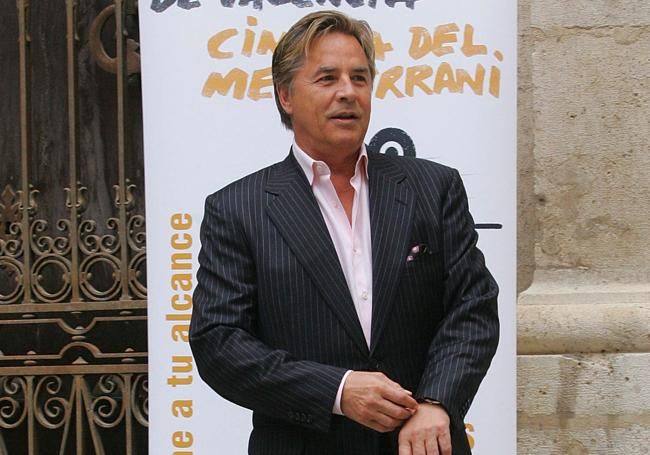 Don Johnson, durante una visita a Valencia en 2007.