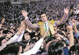 Morante salió a hombros de la plaza de toros de Las Ventas el pasado domingo 12.