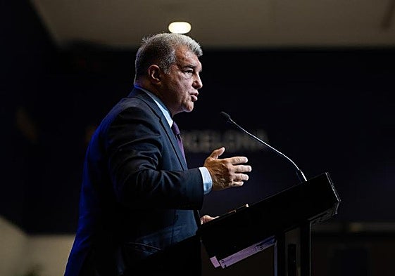 Joan Laporta, presidente del Barcelona.