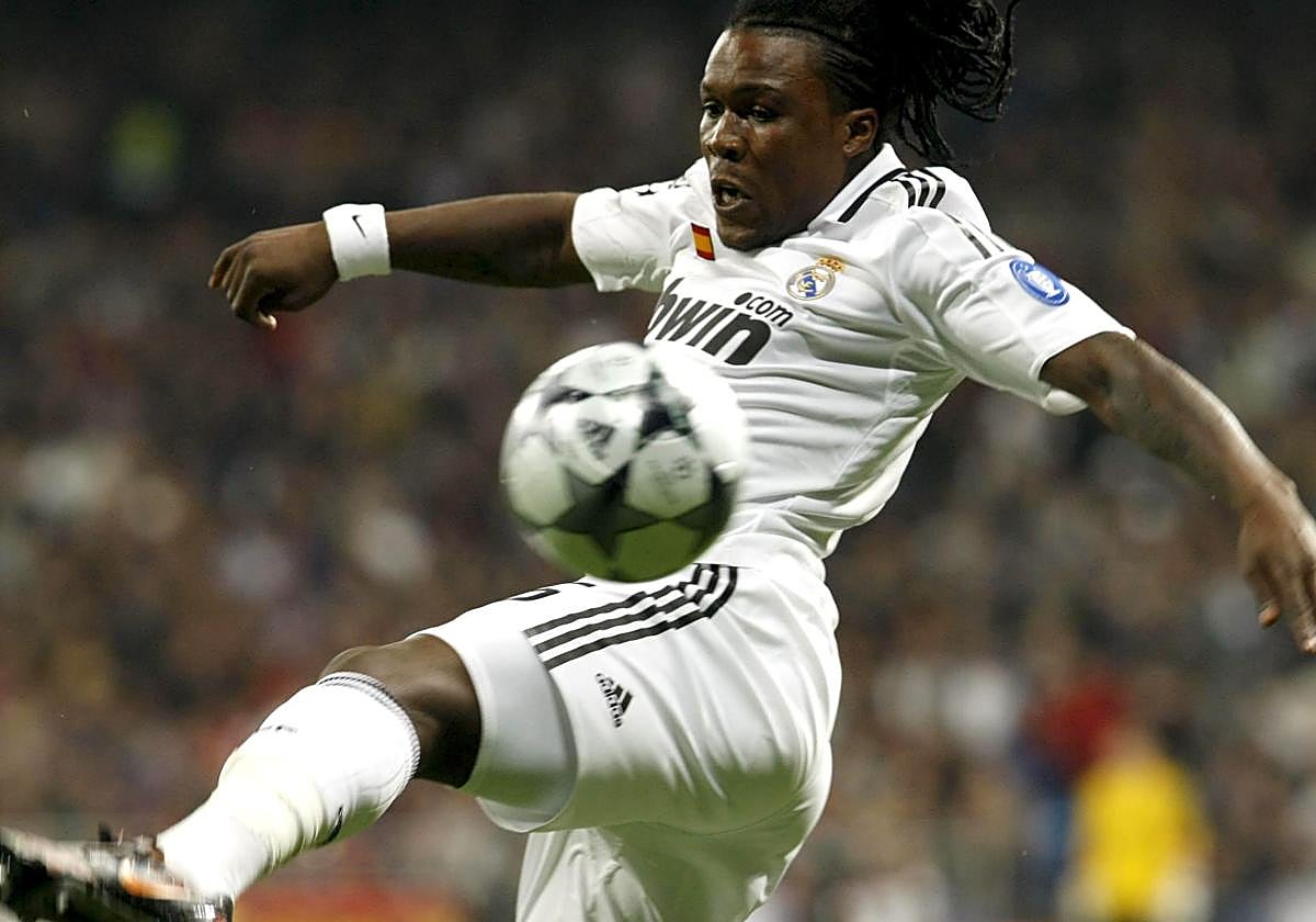 Royston Drenthe during his time at Real Madrid.