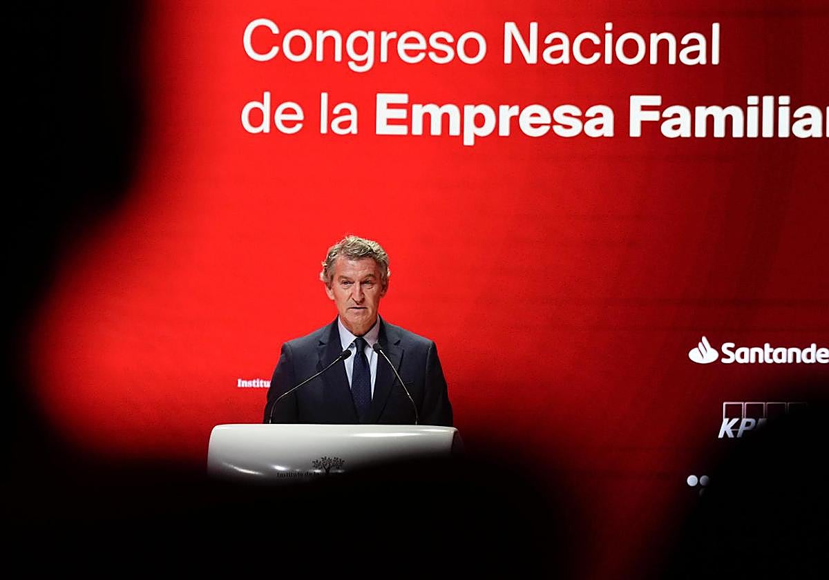 Feijóo interviene este lune en el XXVIII Congreso Nacional de la Empresa Familiar.