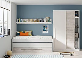 Este armario de 2 puertas correderas es una solución muy práctica para optimizar el espacio en dormitorios