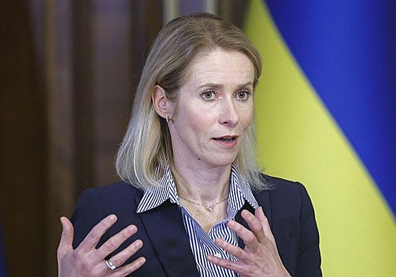 La jefa de la diplomacia europea, Kaja Kallas.