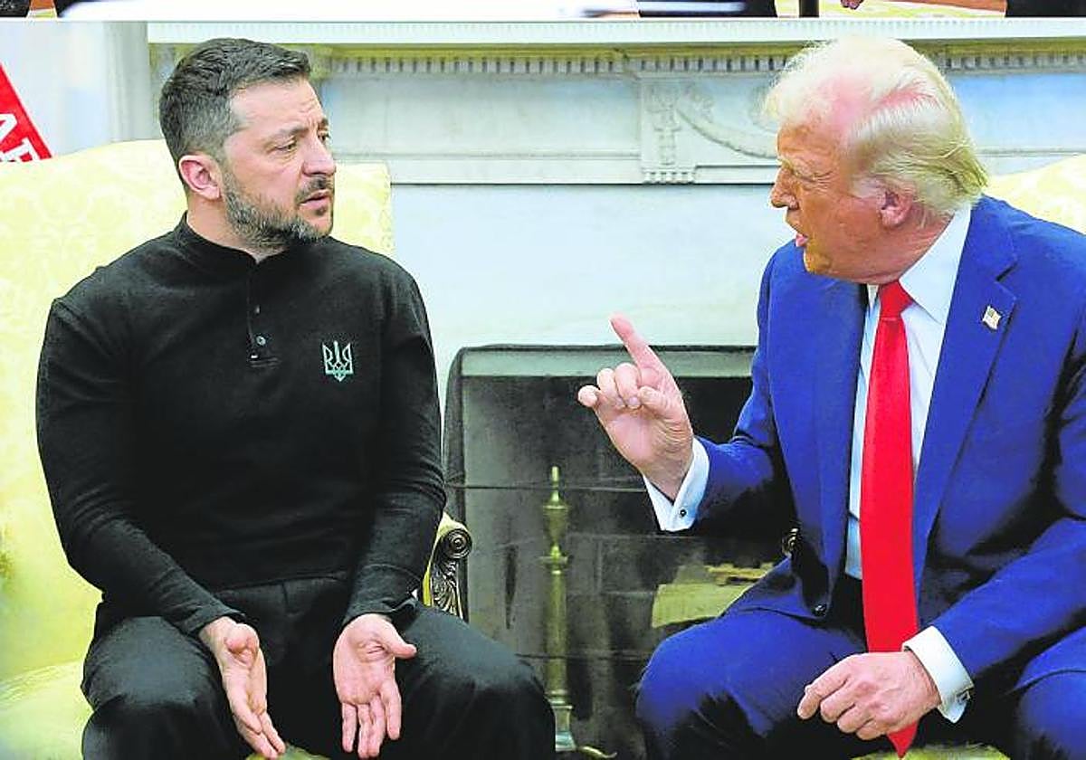 Volodímir Zelenski y Donald Trump en su encuentro del pasado agosto en la Casa Blanca.