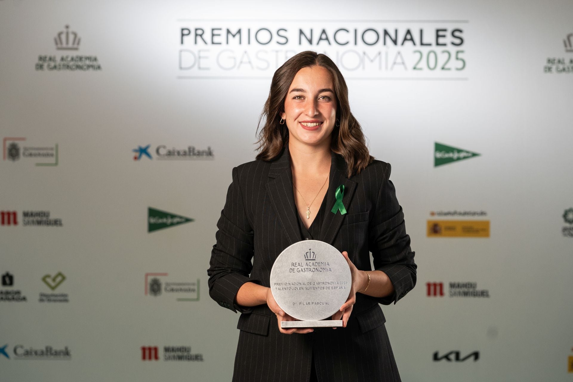 Pilar Pascual after receiving the award.
