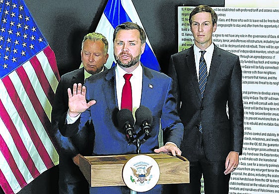 JD Vance, Jared Kushner y Steve Witkoff tratan estos días de apuntalar el alto el fuego en Israel.