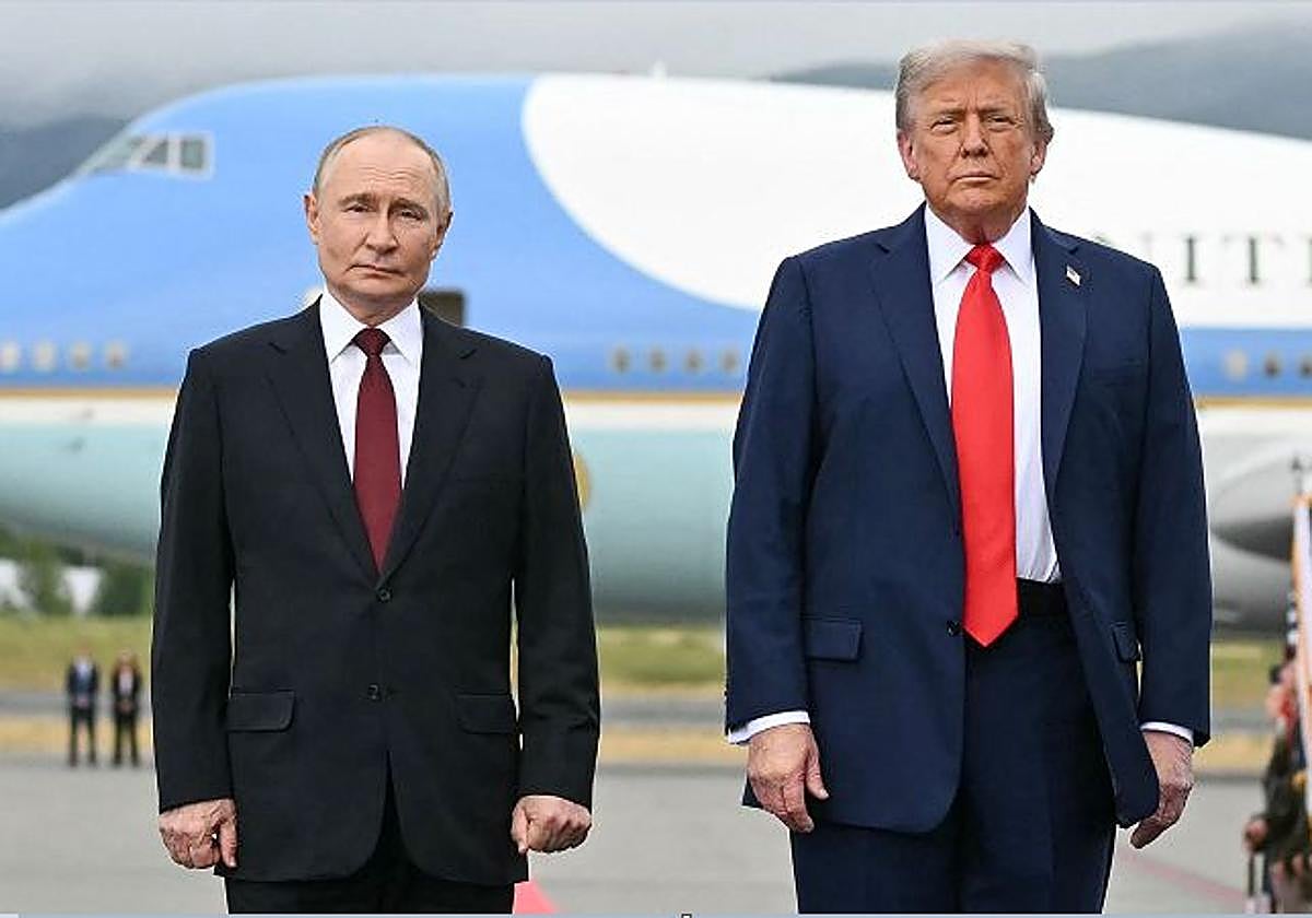 Vladímir Putin y Donald Trump, durante su último cara a cara en Alaska el pasado agosto.