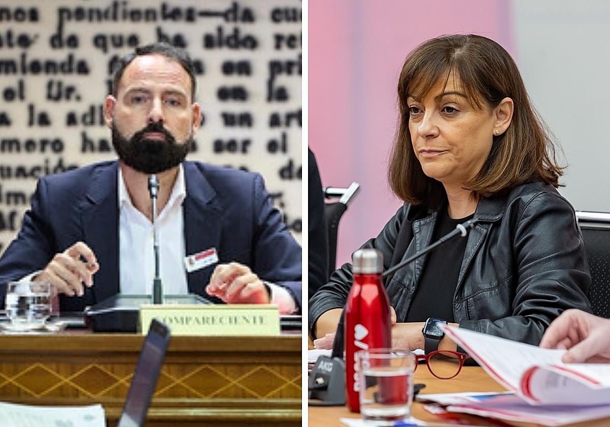 Mariano Moreno Pavón, extesorero del PSOE, y Ana María Fuentes, actual gerente de Ferraz