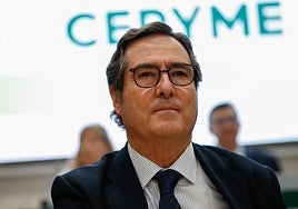 El presidente de la CEOE, Antonio Garamendi.