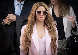 La cantante Shakira, a su salida de la Audiencia Nacional el 20 de noviembre de 2023.