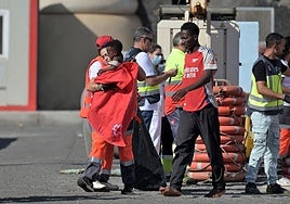 Llegada de un cayuco a El Hierro el pasado 14 de octubre.
