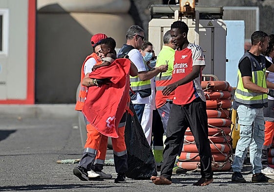 Llegada de un cayuco a El Hierro el pasado 14 de octubre.