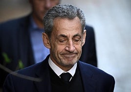 Nicolas Sarkozy, al ingresar el pasado martes en prisión.