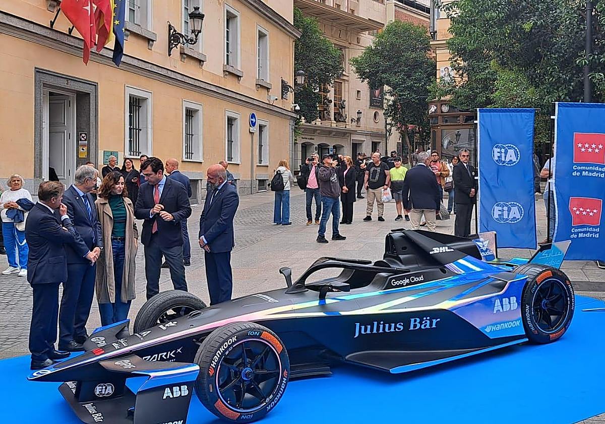 A moment from the presentation of the Madrid E-Prix.