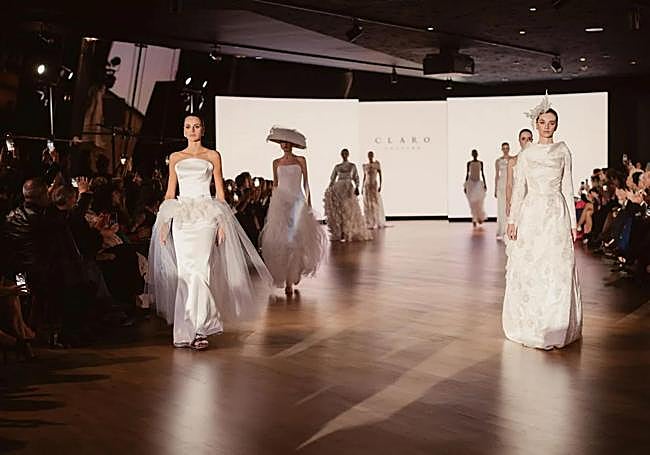 Modelos desfilan por la pasarela del San Sebastián Moda Festival.