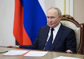 El presidente ruso, Vladímir Putin, este viernes en el Kremlin.