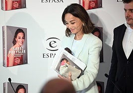 Isabel Preysler durante la presentación de 'Mi verdadera historia'.