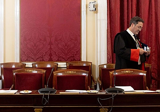 El fiscal general del Estado, Álvaro García Ortiz, durante un acto en el Consejo de Estado.