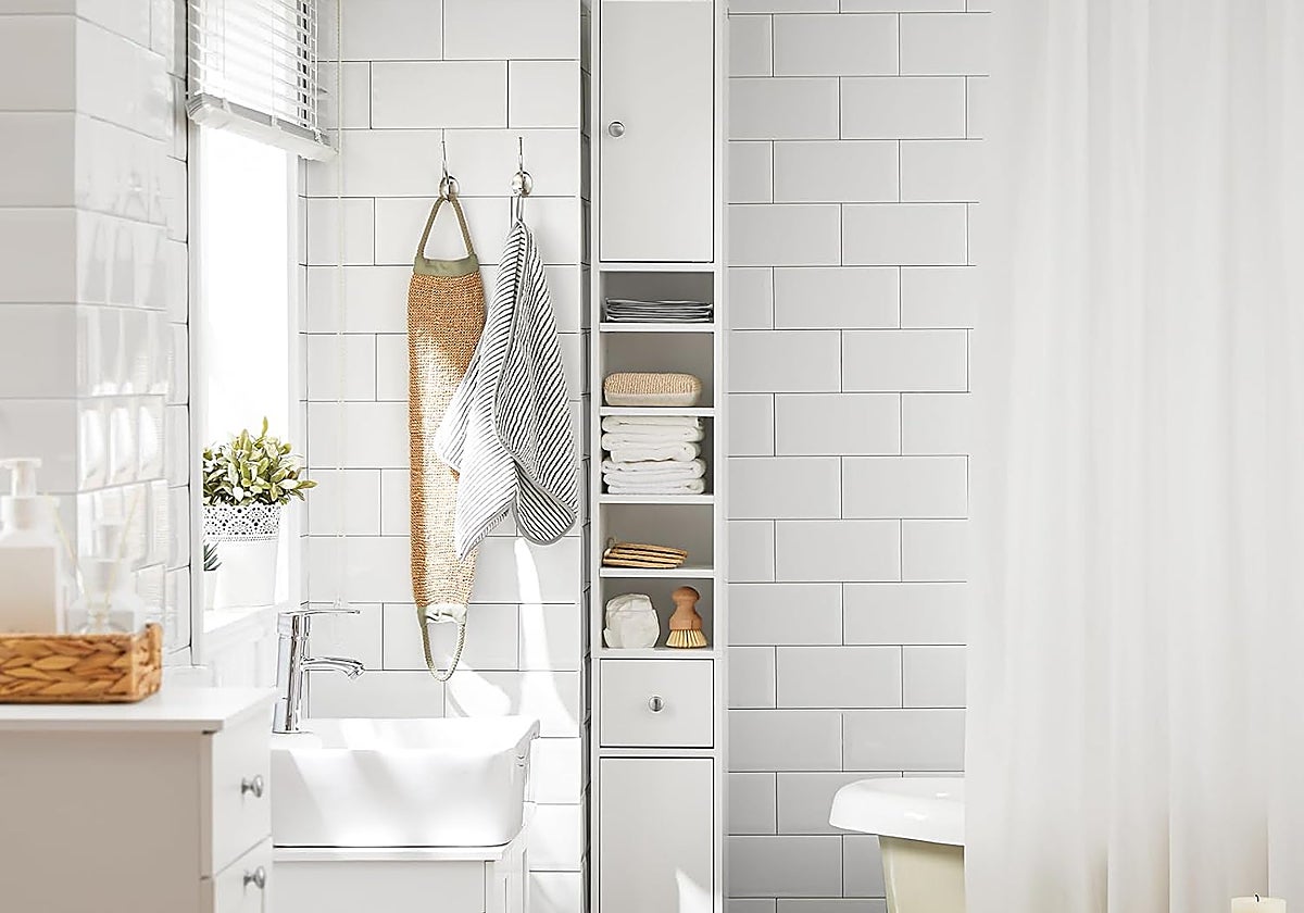 Las mejores columnas de baño para tener tus productos de higiene ordenados en poco espacio