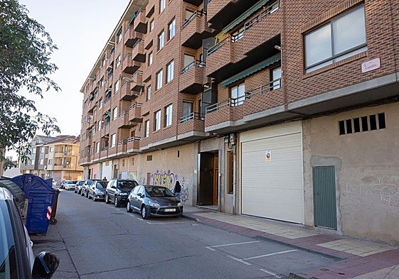 La calle Canalón de Nájera, en la mañana de este lunes.
