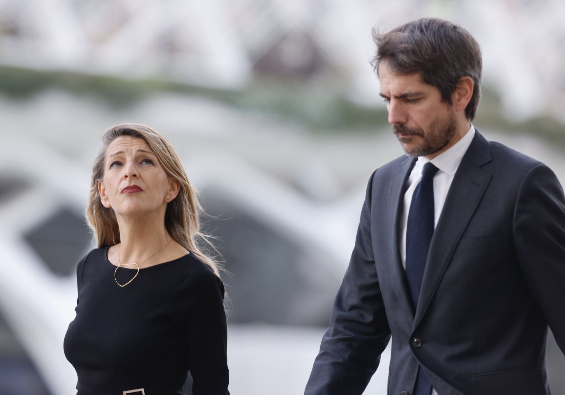 La vicepresidenta segunda y ministra de Trabajo, Yolanda Díaz, y el ministro de Cultura, Ernest Urtasun