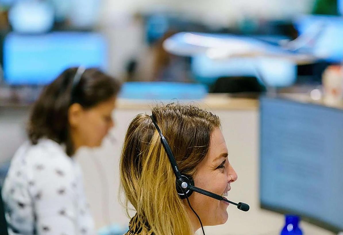 Departamento de atención al cliente de una empresa