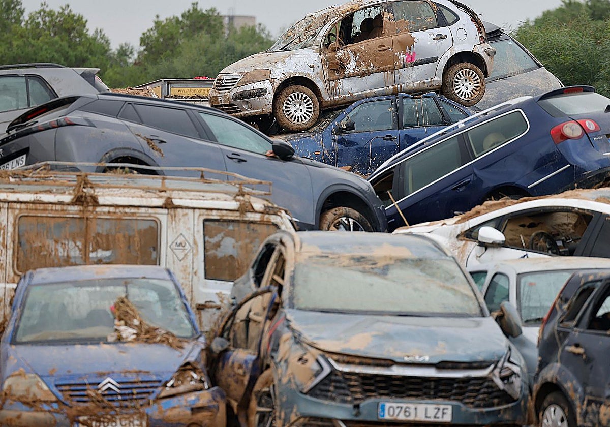Vehículos afectados por la Dana
