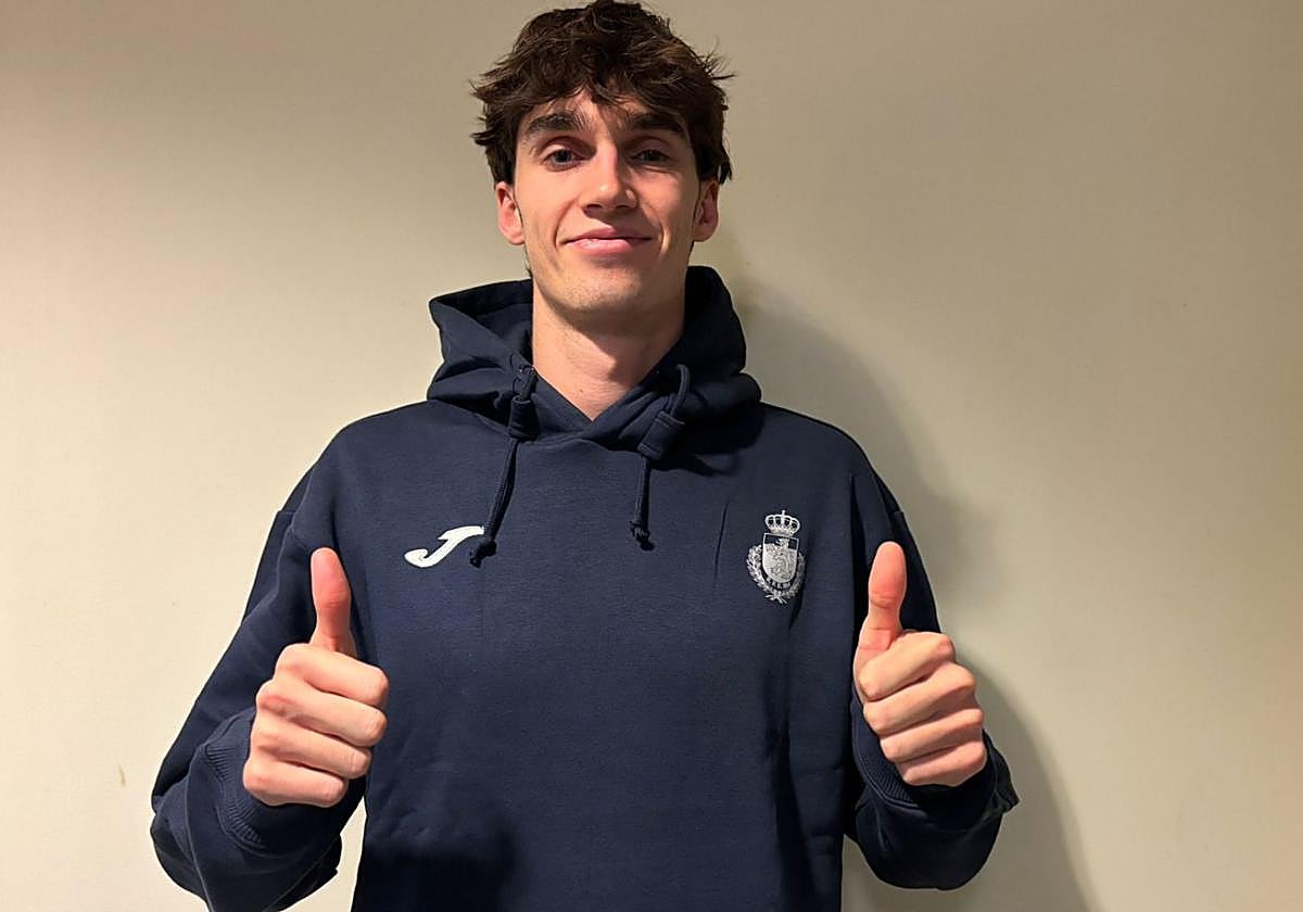 Pablo Urdangarin, en la concentración de la selección española de balonmano en Suecia.