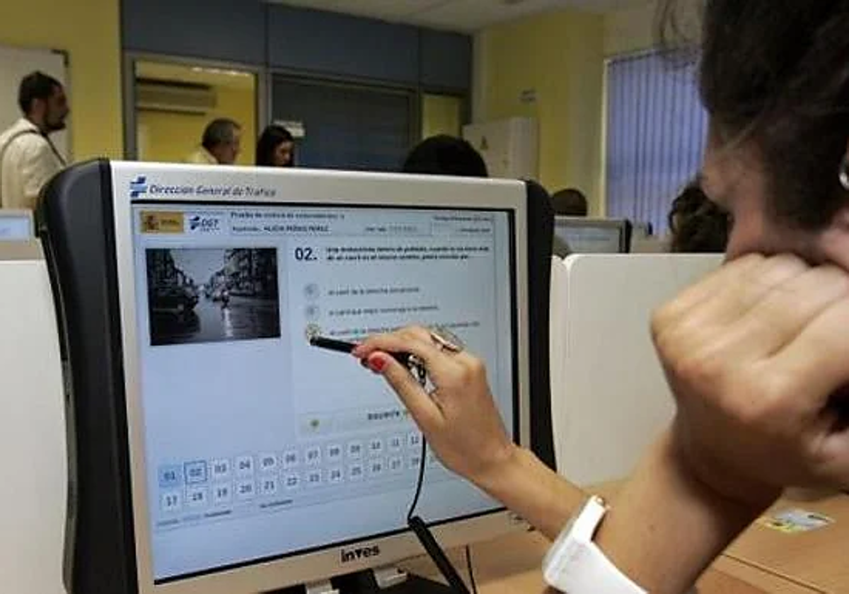 Theoretical driving licence exam