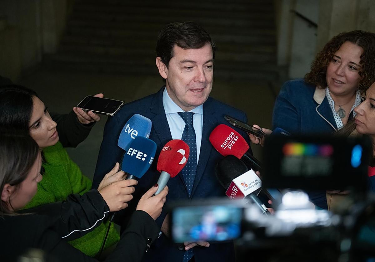 El presidente de la Junta de Castilla y León, Alfonso Fernández Mañueco.