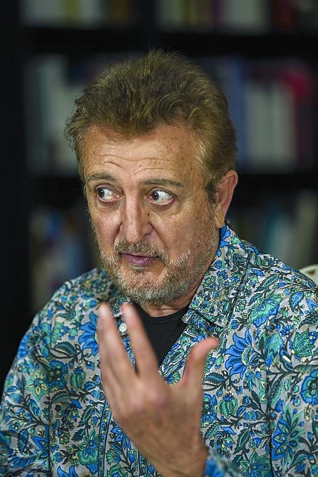 Manolo García, durante la entrevista