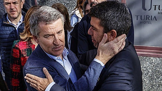 El PP ensaya ya con Mazón el cordón sanitario que aplicó a Camps y Barberá