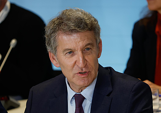 El presidente del Partido Popular, Alberto Núñez Feijóo, preside el Comité Ejecutivo Nacional del partido