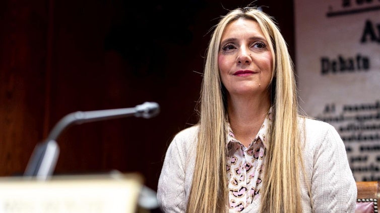 Claudia Montes, durante su comparecencia en el Senado.