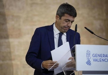 Las frases de Mazón: «Espero que se pueda distinguir entre un hombre que se ha equivocado y una mala persona»