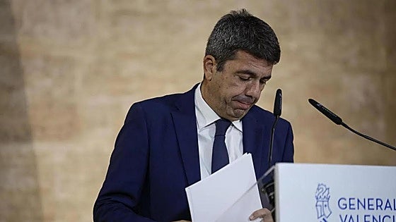 Las frases de Mazón el día de su dimisión: «Espero que se pueda distinguir entre un hombre que se ha equivocado y una mala persona»