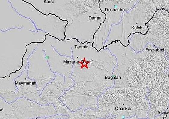Un terremoto de magnitud 6,3 sacude el norte de Afganistán