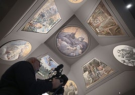Instalación permanente de las pinturas de Annibale Carracci en el Museo del Prado.