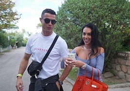 Cristiano Ronaldo con Georgina Rodríguez.