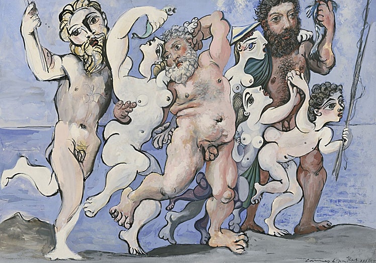 'Silenos con danzantes' (1933). Pablo Picassso.