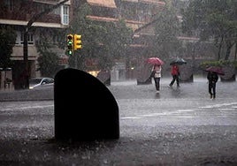 Lluvias en Cataluña, esta mañana