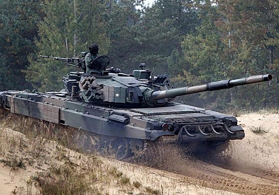 Militares polacos durante una sesión de entrenamiento.