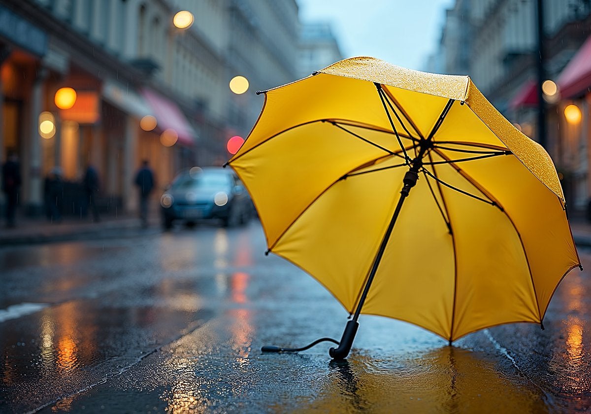 Olvídate de los paraguas que se dan la vuelta: así protege el paraguas plegable antiviento Chakipee