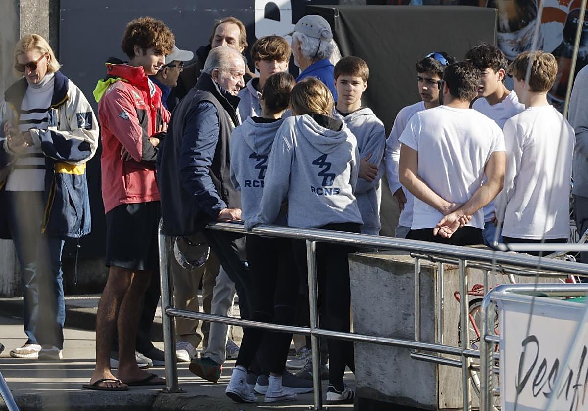 El rey emérito, en Sanxenxo