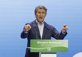 Alberto Núñez Feijóo clausura el Congreso del PP de Andalucía.