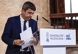 El presidente en funciones de la Generalitat valenciana, Carlos Mazón.